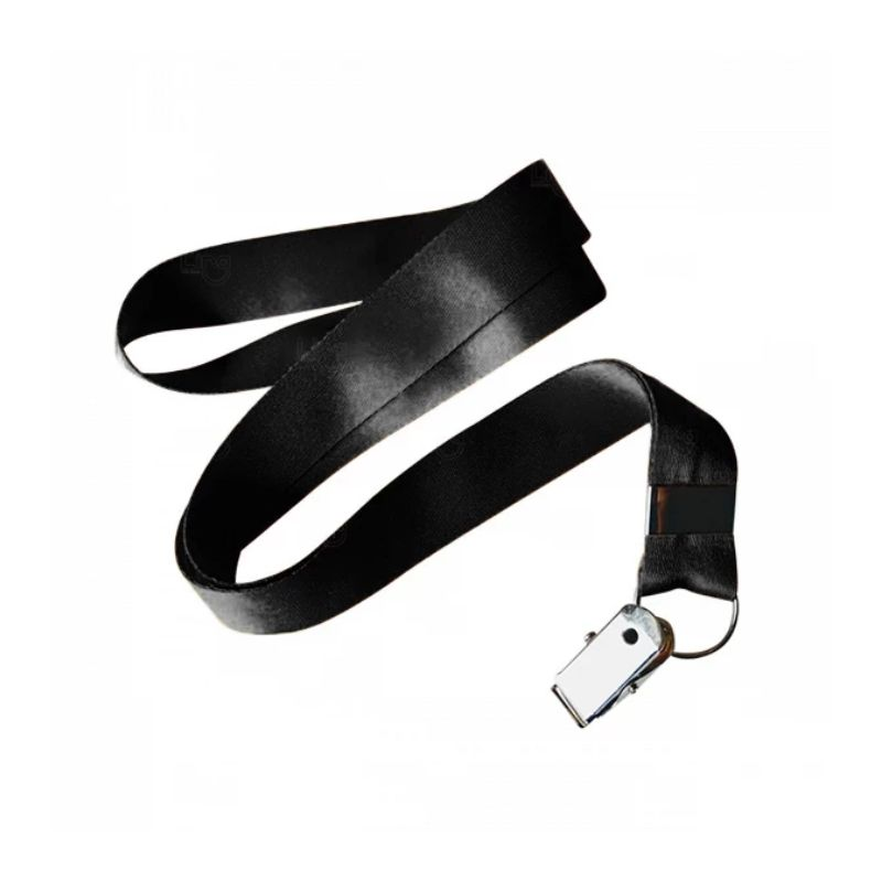 Cordão preto para crachá